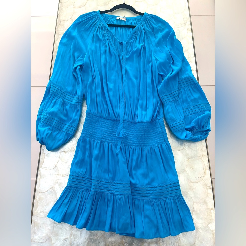 Ramy Brook Blue Long Sleeve Dress
